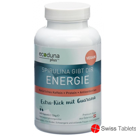 Ecoduna Plus Spirulina Energie Kapseln Dose 240 Stück buy online