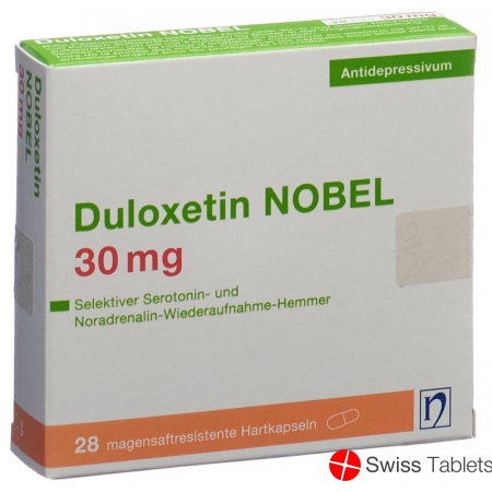 Duloxetin Nobel Kapseln 30mg 28 Stück buy online