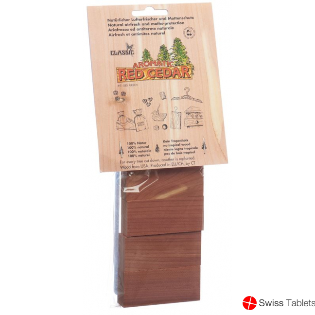 Rote Zeder Zedernholz Block 4 Stück buy online
