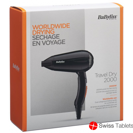 Babyliss hair dryer Travel Dry 2000 W buy online
