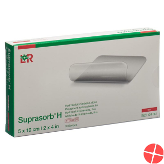 Suprasorb H Duenn 5x10cm 10 Stück Suprasorb H Duenn 5x10cm 10 Stück
