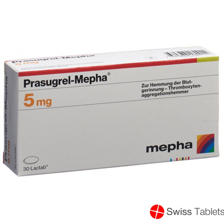 Prasugrel Mepha Lactab 5mg 30 Stück buy online
