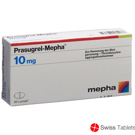 Prasugrel Mepha Lactab 10mg 30 Stück buy online