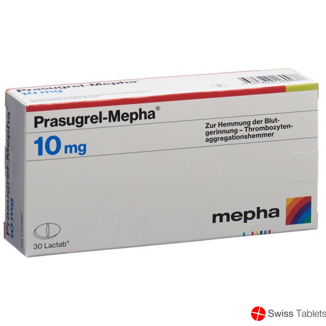 Prasugrel Mepha Lactab 10mg 30 Stück buy online