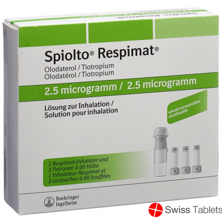 Spiolto Respimat Inhal Lös 2.5 mcg / stroke reusable 3 x 60 Dos