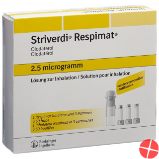 Striverdi Respimat Inhal Lös 2.5 mcg / stroke reusable 3 x 60 Dos