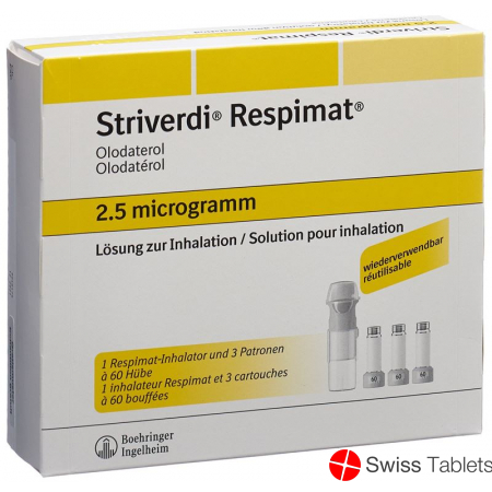 Striverdi Respimat Inhal Lös 2.5 mcg / stroke reusable 3 x 60 Dos