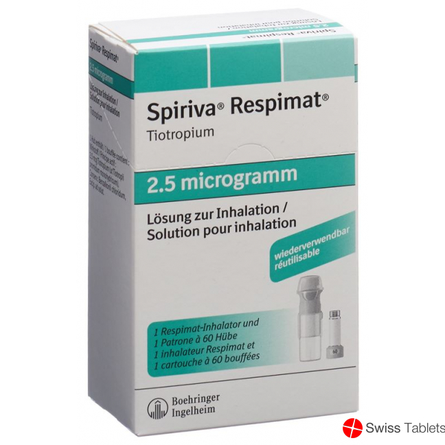 Spiriva Respimat Inhal Lös 2.5 mcg / stroke reusable 60 Dos