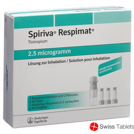 Spiriva Respimat Inhal Lös 2.5 mcg / stroke reusable 3 x 60 Dos