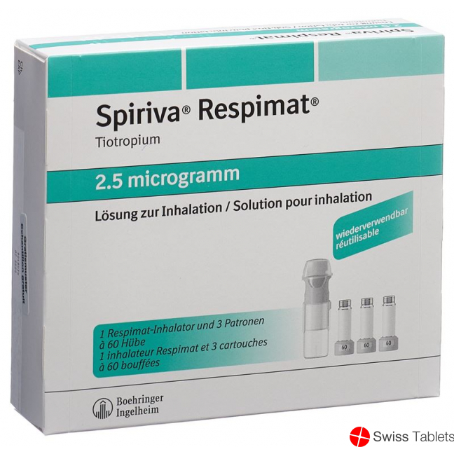 Spiriva Respimat Inhal Lös 2.5 mcg / stroke reusable 3 x 60 Dos
