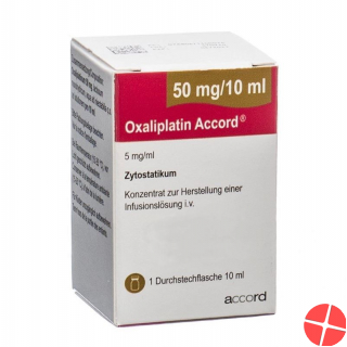 Oxaliplatin Accord Infusionskonzentrat 50mg/10ml Durchstechflasche