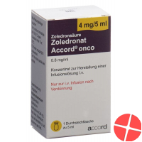 Zoledronat Accord Onco Infusionskonzentrat 4mg/5ml Durchstechflasche Zoledronat Accord Onco Infusionskonzentrat 4mg/5ml Durchstechflasche