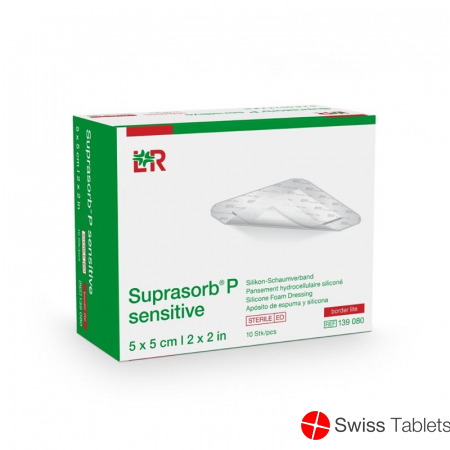 Suprasorb P Sensitive Border Lite 5x5cm 10 Stück buy online