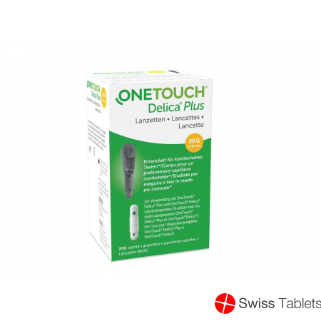 One Touch Plus Delica Lancets 200 pieces