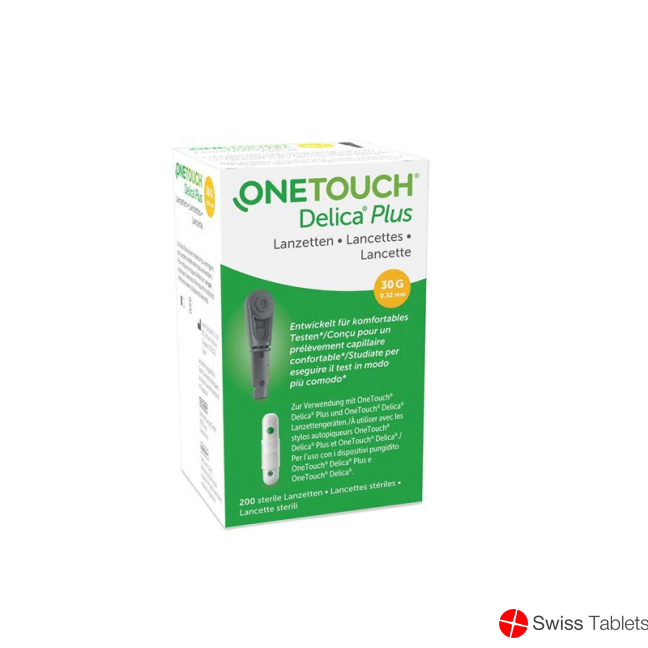 One Touch Plus Delica Lancets 200 pieces
