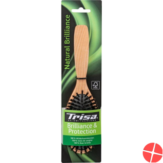 Trisa Natural Brilliance Hairbrush Pure bristles