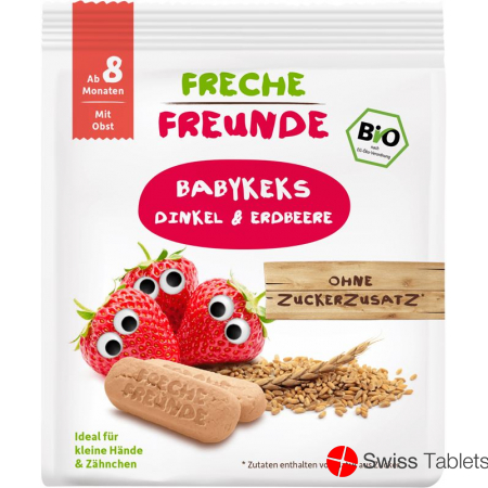 Freche Freunde Babykekse Dinkel Erdbeere 100g buy online