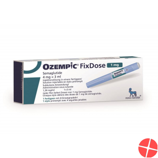 Ozempic FixDose Inj Lös 4 mg / 3 ml (1 mg / dose) Fertpen 3 ml