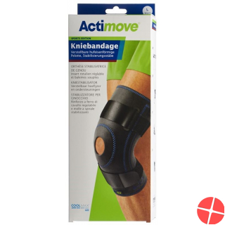 Actimove Sport Knee Support L Adjustable Pad Stabilising Bars