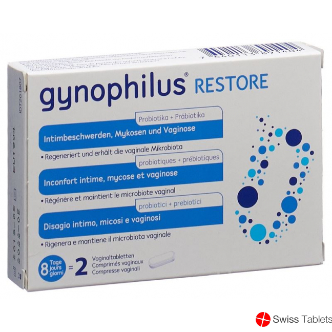Gynophilus Restore vaginal tablets 2 pieces buy online