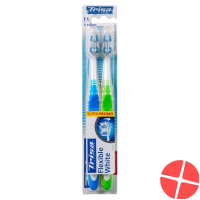Trisa Flexible White Toothbrush Medium Duo Trisa Flexible White Toothbrush Medium Duo