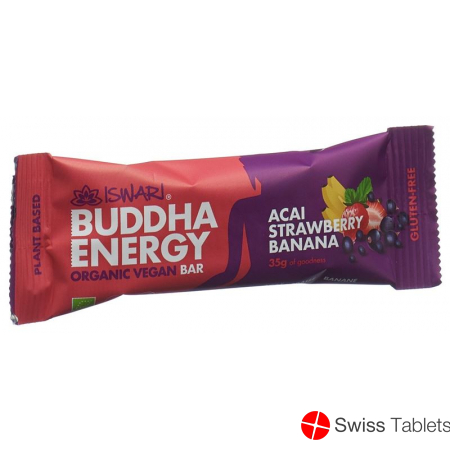 Iswari Energy Bar Acai Erdbeere&bana Bio 35g buy online