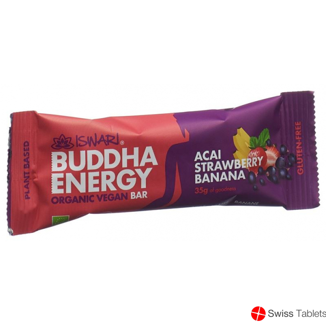 Iswari Energy Bar Acai Erdbeere&bana Bio 35g buy online