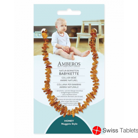 Amberos natural amber necklace Baby Nuggets Honey buy online