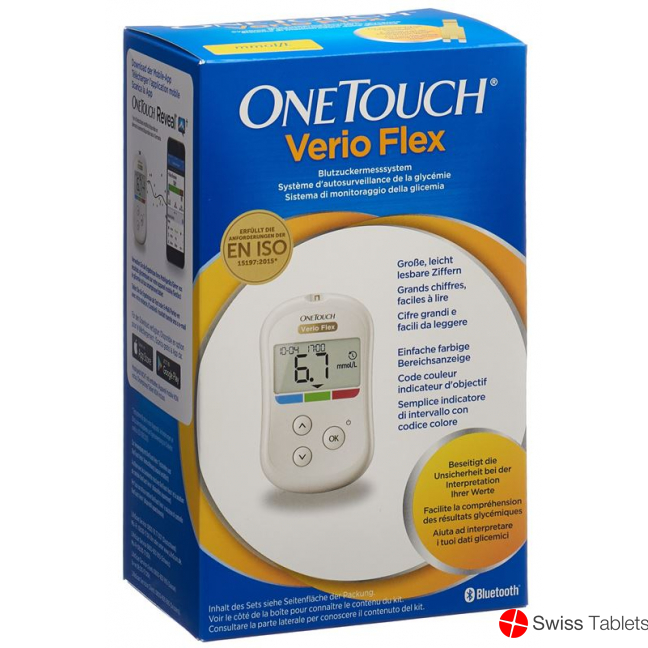 One Touch Verio Flex Blood Glucose Monitoring System Set mmol / L