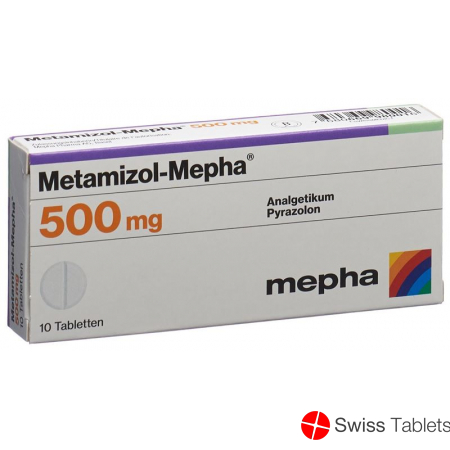 Metamizol Mepha Tabletten 500mg 10 Stück buy online