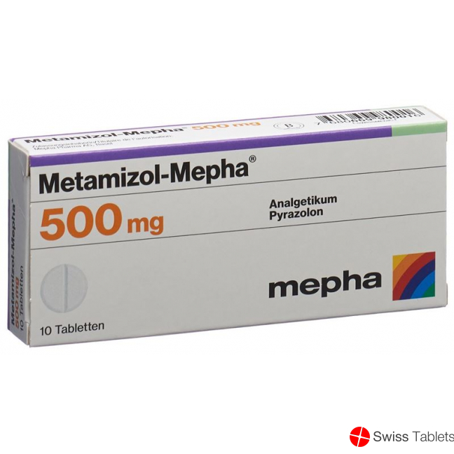 Metamizol Mepha Tabletten 500mg 10 Stück buy online