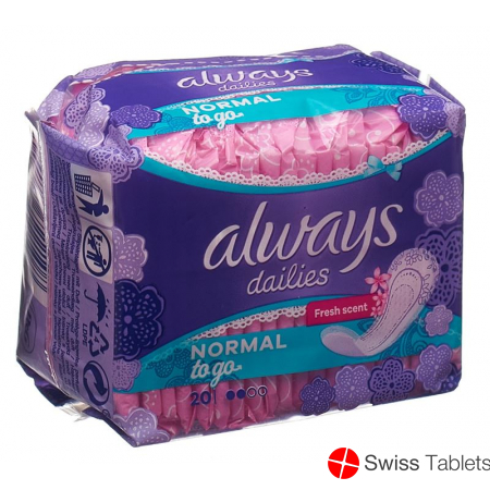 Always panty liner Singles odour neutralizing normal 20 pieces buy online
