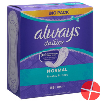 Always Panty Liners Fresh & Protect Normal Bigpack 56 pieces