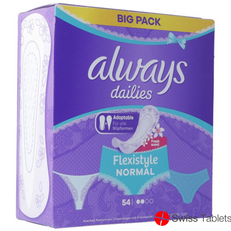 Always Panty Liner Fresh & Prot Normal Flexible 54 pieces buy online