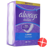 Always Panty Liner Extra Protection Large Bigpack 48 pieces