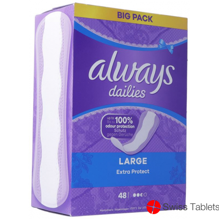 Always Panty Liner Extra Protection Large Bigpack 48 pieces buy online