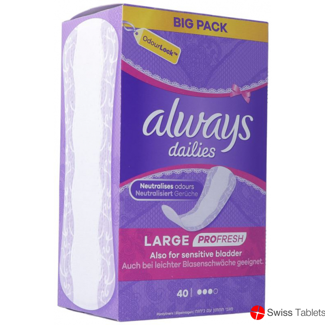 Always panty liner Profresh Large 40 pieces buy online