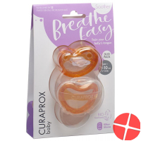 Curaprox Baby pacifier size 1 orange Double New 2 pieces