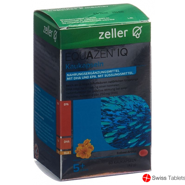 Equazen IQ chewing caps strawberry Flavour can 60 pieces buy online