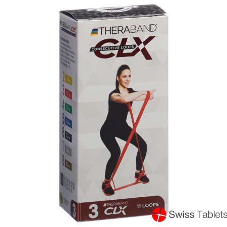 Thera Band Clx11 Loops 1.7kg Red Medium strength buy online
