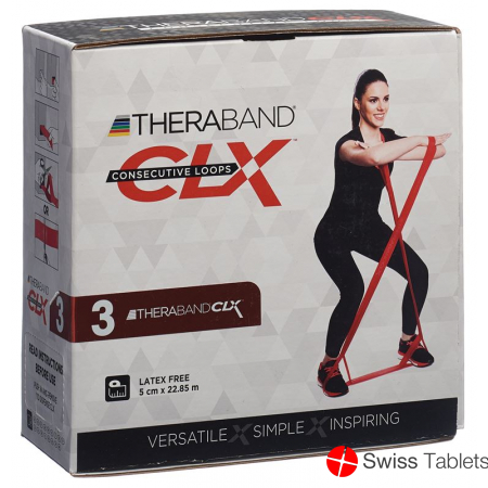 Thera Band Clx22m Loops 1.7kg Red Medium strength buy online