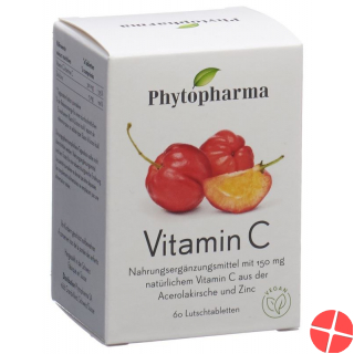 Phytopharma Vitamin C Lutschtabletten Dose 60 Stück
