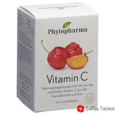 Phytopharma Vitamin C Lutschtabletten Dose 60 Stück buy online