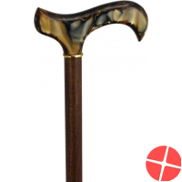 Herdegen Holzstock Braun Derby Leopard