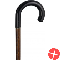 Herdegen Holzstock Dunkelbraun Rundhakengriff PVC