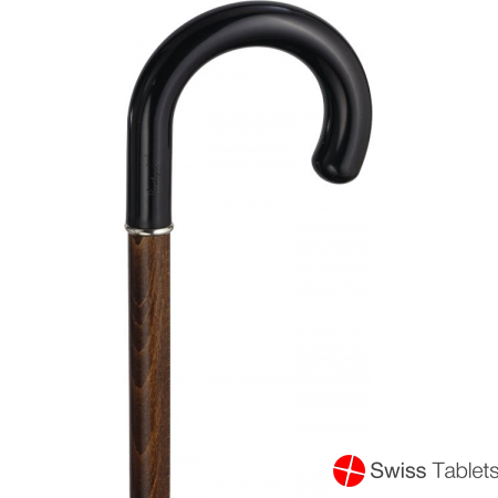 Herdegen Holzstock Dunkelbraun Rundhakengriff PVC buy online