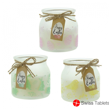 Herboristeria Windlicht Kerze Happy Easter Ass buy online