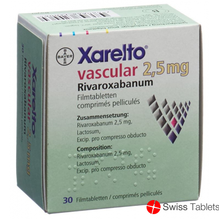 Xarelto Vascular Filmtabletten 2.5mg 30 Einz Blister buy online