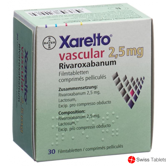 Xarelto Vascular Filmtabletten 2.5mg 30 Einz Blister buy online