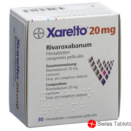 Xarelto Filmtabletten 20mg 30 Einz Blister buy online